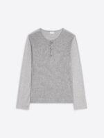 Pointelle henley tee