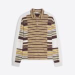 Striped cotton polo
