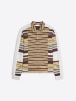 Striped cotton polo