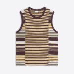 Striped cotton tank top