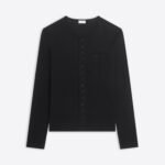 Fitted jersey cardigan