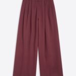 Pleated cotton sweatpants