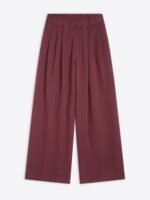 Pleated cotton sweatpants