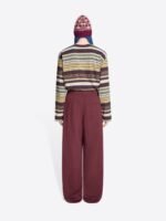 Pleated cotton sweatpants - Image 4